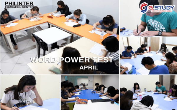 Học viên học chăm chỉ tại trường Anh ngữ Philinter