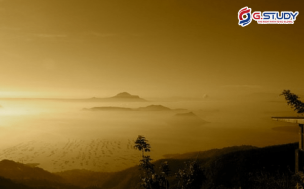 cảnh sắc thiên nhiên lúc chiều tà